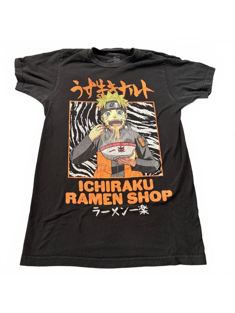 Naruto Shippuden Ichiraku Ramen Shop Anime Graphic T-Shirt Black Small Viz Media